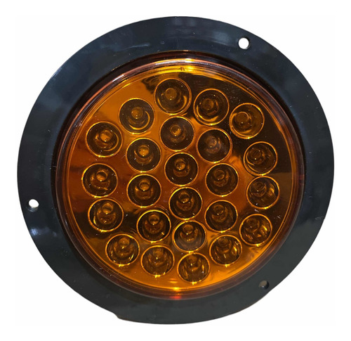 Plafon 24 Led Redondo 4 PuLG Cuarto/direccional/stop Ambar