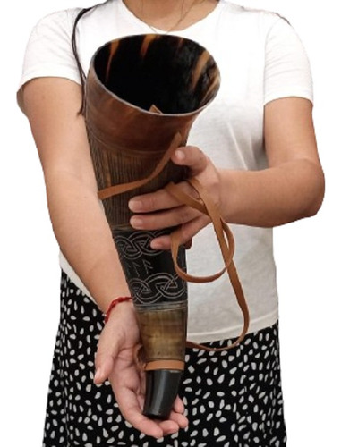 Shofar Ceremonial De-bufalo-  42.5cm-341gr Kosher (#414)