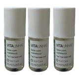 Vitaunhas Base Tea Tree Para Unhas Fracas E Quebradiças C/03