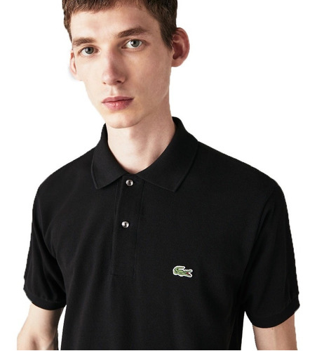 Chomba Lacoste Hombre Negro Classic Fit L1212