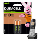 Pilas Aaa Duracell 2 Piezas Recargables 900 Mah