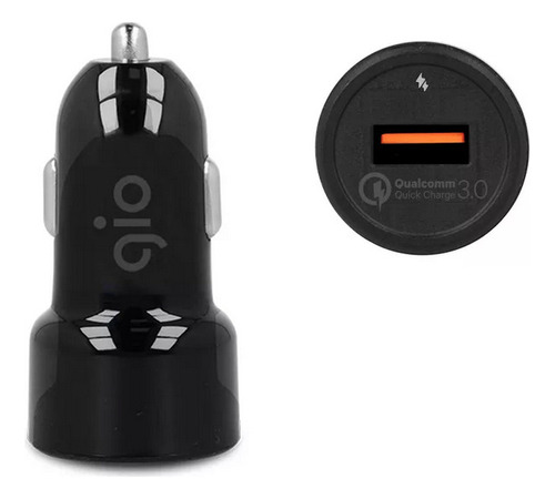 Cargador Para Auto Gio Carga Rapida Qc 3.0 Puerto Usb