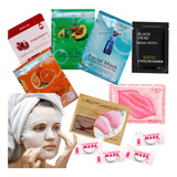 Kit Skincare Mascarillas Parches Cuidado Facial Limpieza