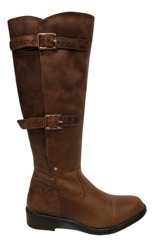 Bota Inverno Feminina Kedoll Marrom Cano Alto Couro Legítimo