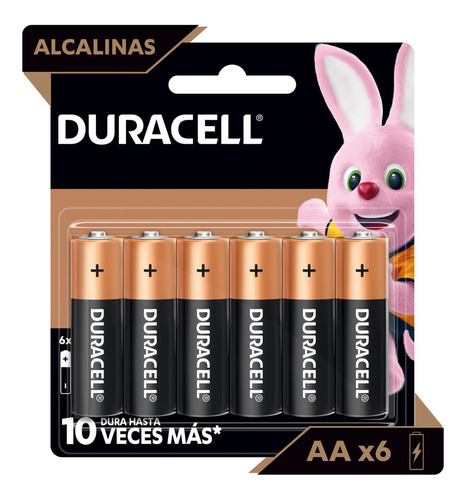 Duracell Pilas Alcalinas Tipo Aa Paquete Con 6 Piezas 1.5v