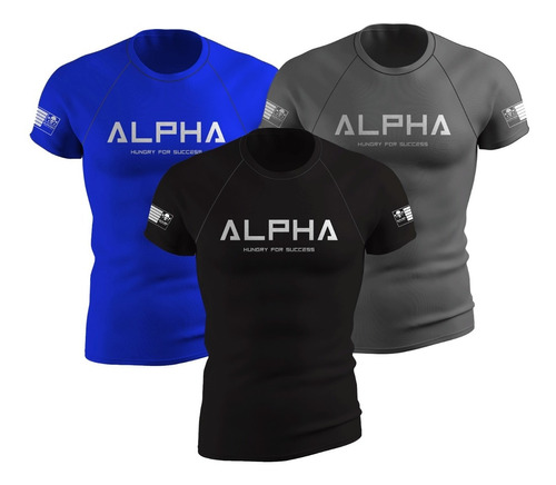 Kit 3 Camiseta Tech Shirt Academia Masculina Proteção Uv Fit