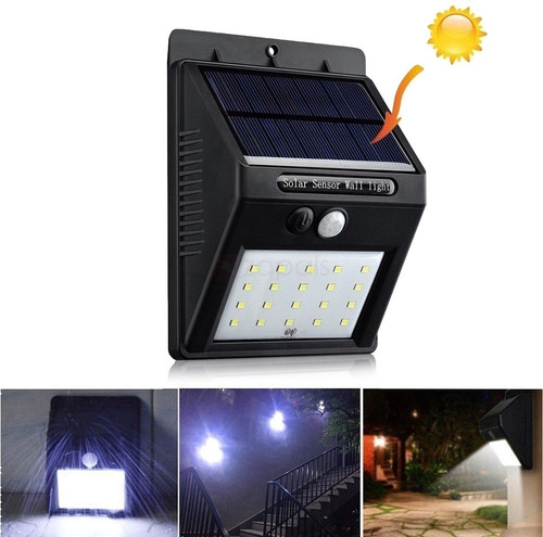 Luz Exterior Solar De 20  Leds Para Jardines Parques/garages
