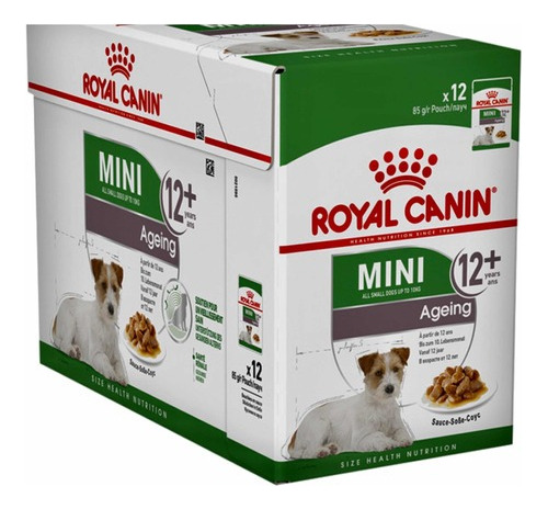 Alimento Pouch Royal Canin Perro Mini Ageing +12 85g X12u