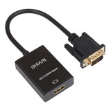 Adaptador Vga A Hdmi Con Audio, 1080p Macho Vga A Hembra Cab