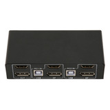 Kvm 2 Monitores 2 Ordenadores Display Port 2x1 Dual Displayp