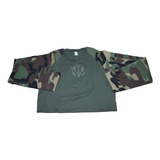 Remera Tactica Combat Shirt Rip Stop Woodland Ejercit Uca