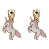 Pendientes Con Clip En Forma De Unicornio Lindo A La Moda, A