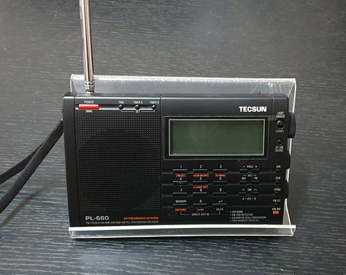 Suporte Acrilico Transparente Radio Receptor Sony, Tecsun