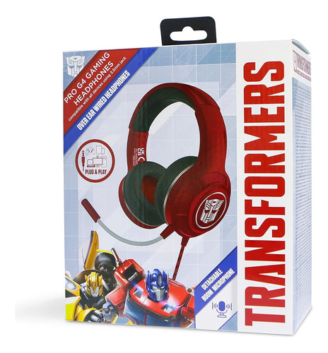 Headset Transformers Pro G4 Gaming Otl Alámbrico