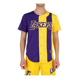 Camiseta Nba Los Angeles Lakers Hombre Purple/yellow