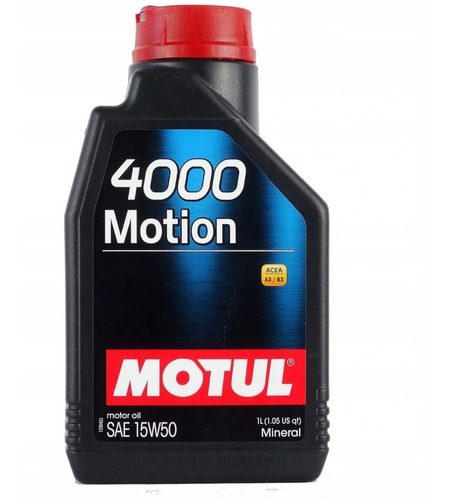 Aceite Motor Gasolina Diesel Motul 4000 15w50 Mineral 1l