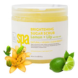  Exfoliante Vegano Corporal De Azucar Limon+lily Bcl Spa 454g Fragancia Limon Y Lili