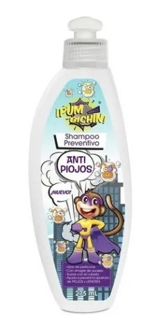 Shampoo Preventivo Pum Bichin Anti Piojos Niños 12 Pzs 275ml