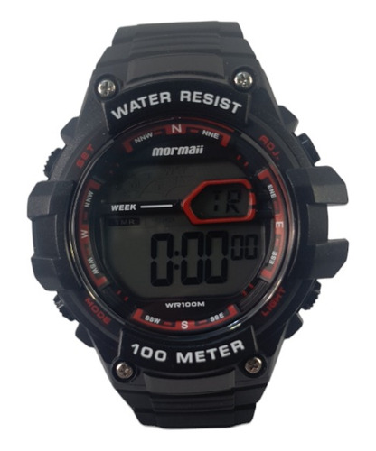 Relógio Masculino Mormaii Digital Mo3480a/8r Water Resistant