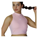 Top Crop Halter Alo Yoga Dama Gym Fitness Casual Moda Sexy