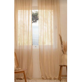 Cortina De Voile P/riel C/cinta Fruncidora 2.40 Al X 1,40 An