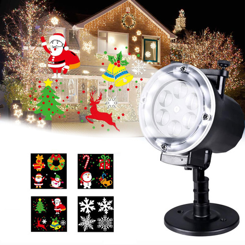 Projetor Natal Led Natalino Desenhos Laser Espeto Jardim