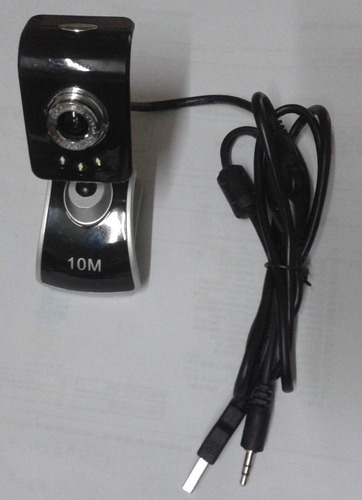 Camara Pc Webcam 10 Mpx 3 Led C/ Sonido Nueva  Autoinstal $
