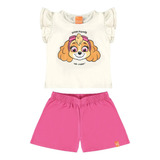 Conjunto Infantil Menina Patrulha Canina Skye Malwee