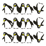 Imán Decor Penguin Para Nevera, Habitación Infantil, 3 Unida