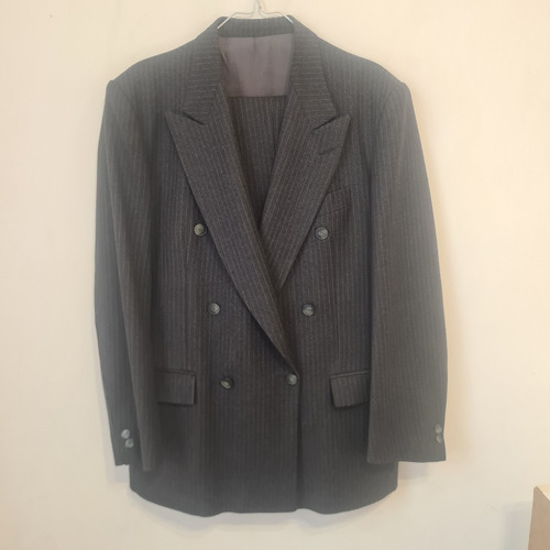 Blazer Saco Cruzado T48 Y Pantalón.nino Cerrutti.pura Lana