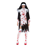 Roupas Femininas De Halloween Cos Blood Zombie Repair