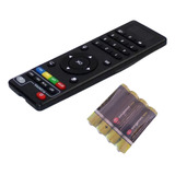 Controle Remoto Tv Box Universal Com 4 Pilhas