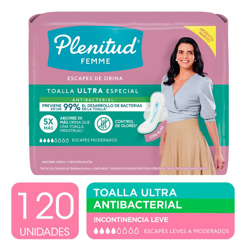 Plenitud Toalla Ultra Femme X 20 Unidades Pack X 6