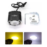 2 Faros Led Luz Lupa Auxiliar Auto Moto Exploradora Potente