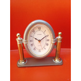 Reloj Despertador Citizen Quartz Bronce Vintage Funciona