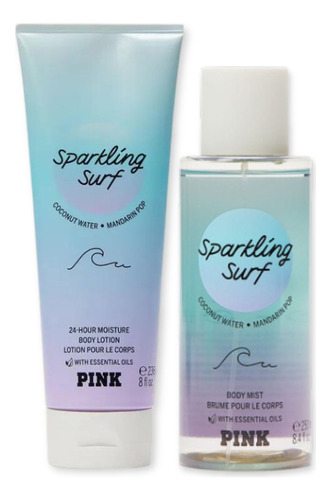 Dúo Crema Y Loción Sparkling Surf Pink By Victoria's Secret