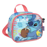 Lancheira Stitch Disney Salmão Luxcel