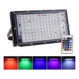 Reflector Led Rgb 100w Control Remoto Color Ip65 220v 