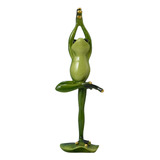 Figura Clásica De Rana De Yoga, Estatua Decorativa De Resina