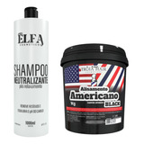 Alisamento Americano Blac + Shampoo Neutralizante Troia Hair