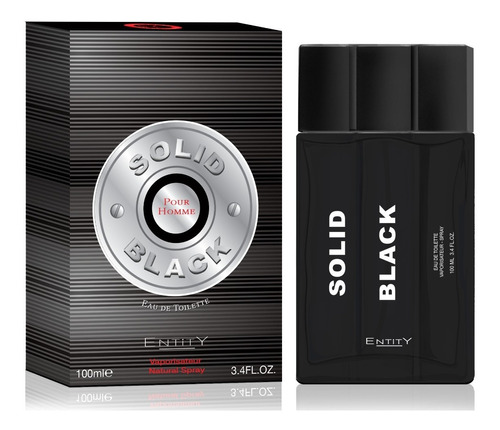 Perfume Entity Solid Black Masculino Eau De Toilette 100 Ml