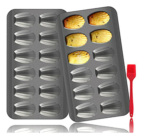 Madeleine Pan, Paquete De 12 Tazas Forma Oamceg 2 Heavy Duty