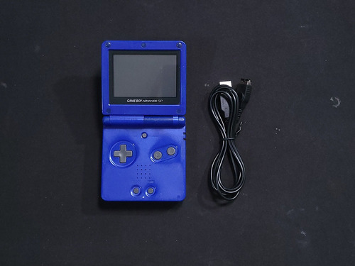 Game Boy Advance Sp Gba 1 Luz 001 Azul D