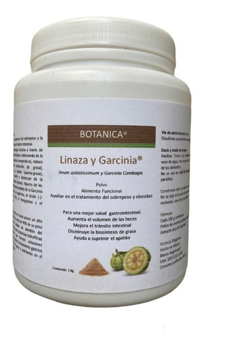 Linaza Molida Con Garcinia Cambogia Polvo 1 Kg