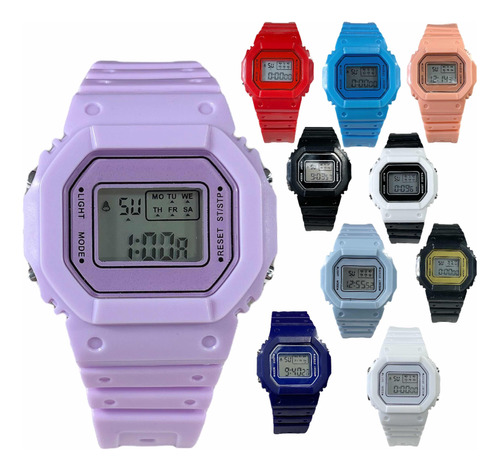 Reloj Deportivo Digital Mujer Hombre Estilo Koreano Mayoreo