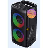 Parlante Bluetooth Combo Micrófono Portátil Pendrive Karaoke