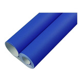 Papel Mural Pvc Texturizado Rollo 10mx60cm Color Azul Medio