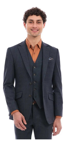 Saco Hombre Formal Solapa Escuadra Recto Vittorio Forti