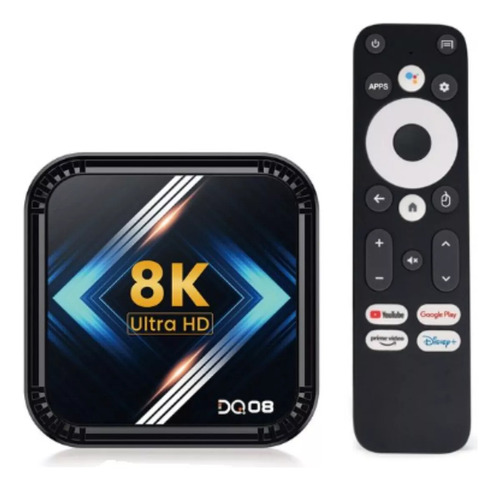 Tv Box Dq08 Original 8k 4g 64g Android 13 Hdr Controle Voice