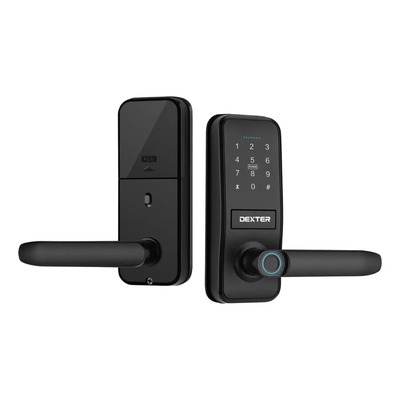 Cerradura Manija Inteligente Huella Digital Wifi Smart Dexter Smart Locks P130 Negro | Envío gratis